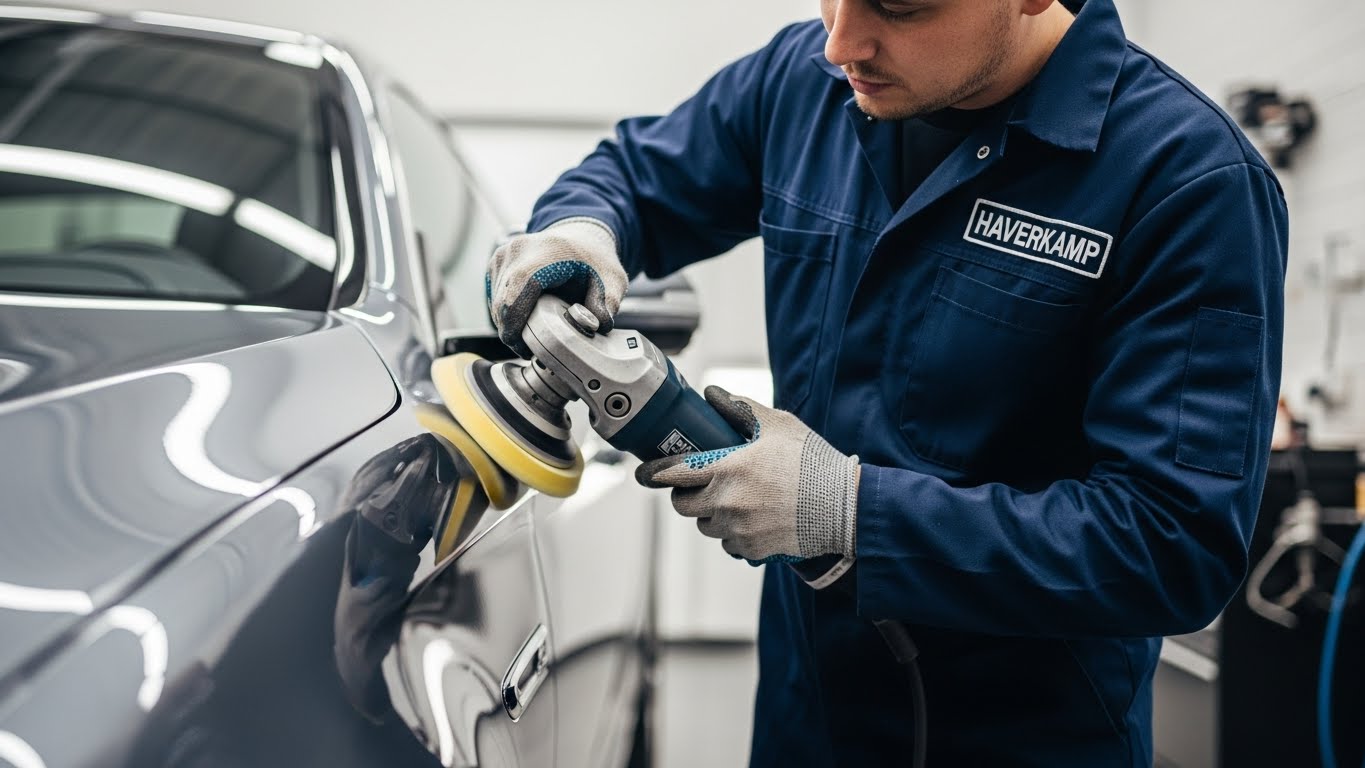 خدمة بوليش بالكويت من شركة هافركامب باستخدام مواد المانية